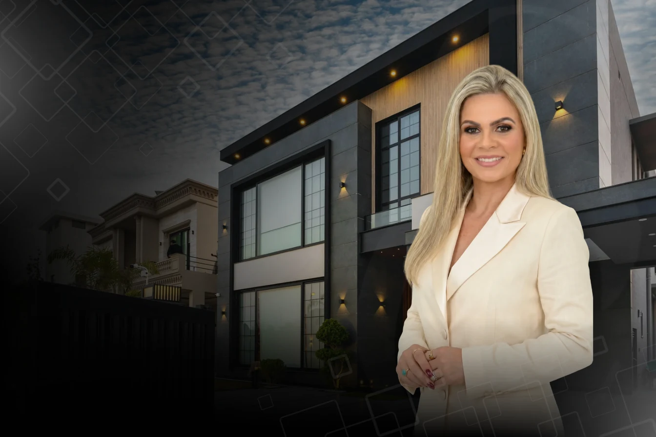 Paula Carvalho em composição com arquitetura residencial